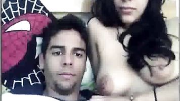 Hot indian girl her with her boyfriend engagged in hot sexual activity.