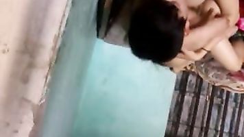 Horny desi wife slurping and sucking husbands cock and giving awesome blowjob and showing tits.