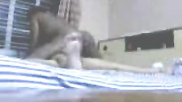 changing her dress in bedroom btu she forgot to close to webcam