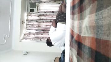 Chennai boss with her sexy secretary in hotel room enjoying foreplay session with her.