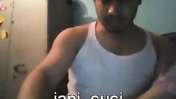 Desi wife Jhanvi sucking cock on live cam giving blowjob to her partner Sahil before spreading her legs and letting her guy to finger her tight cunt during foreplay in this MMS.