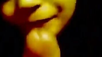 Amateur Indian chick giving head on camera.