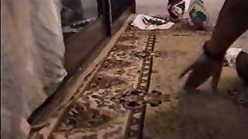Horny amateur Indian couple fucking at home.