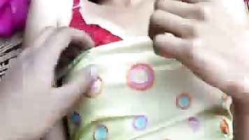 Indian teen gets her perky tits licked and fondled.
