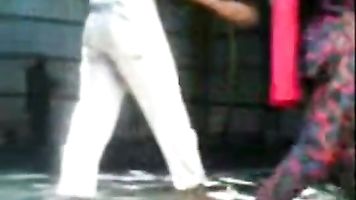 Indian Desi Couple Fucking While Taking Outdoor Bath.