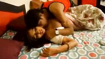 Indian beautiful bhabi boob pressed kissing lonely in home - xdesitubes.com