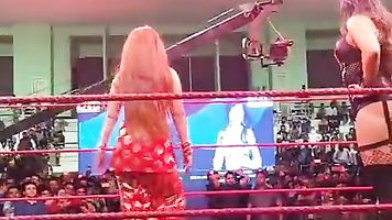 When Indan Lady Seducing REBEL ( Wrestler )