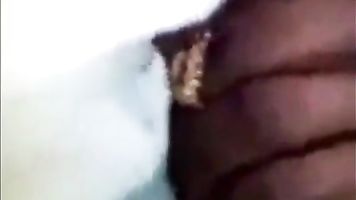 Indian aunty holding cock in train