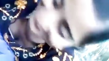 tamil man with beautifull teenage outdoor