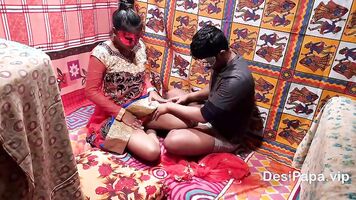 Cute Tamil bhabhi fucked very rough sex in sari by devar