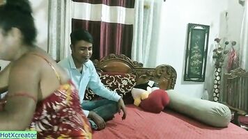 Desi Hotwife private sex with Boss for Promotion!! Husband Don't know