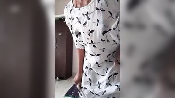 Masturbating