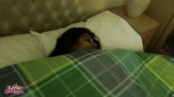 Gujarati Kavya Sharma is all dressed up in blue top and night pajama and she is ready to take control of the situation.