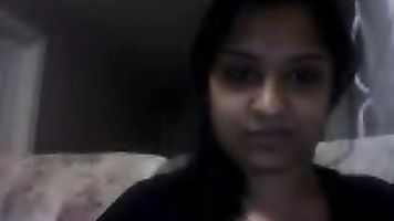 Desi Sweet angle showing her big sexy boobs on cam.