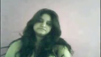 Gujrati girl nadia captured naked on live webcam show by her boyfriend.